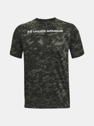 Pánske tričko Under Armour TECH ABC CAMO SS - zelené