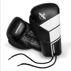 Boxerské rukavice HAYABUSA S4 Lace Up - čierne
