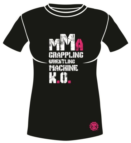 Dámske športové tričko MACHINE MMA- Čierne
