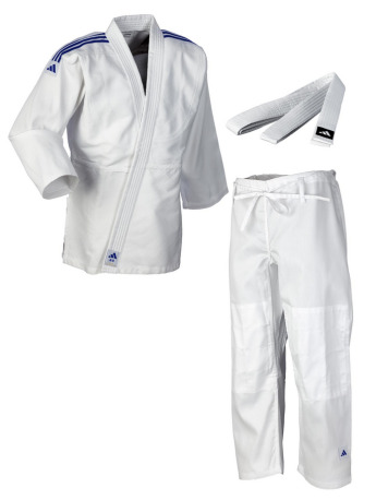 Adidas Detské Judo Gi Club Kimono J250WB - biela/modrá