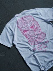 Pánske tričko Manto x KTOF BALACLAVA - biele