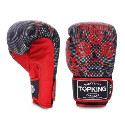 Boxerské rukavice TOP KING Super Air Single Tone - čierne