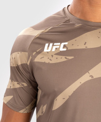 Funkčné tričko VENUM UFC Adrenaline by Venum Fight Week Dry-Tech  - desert Camo