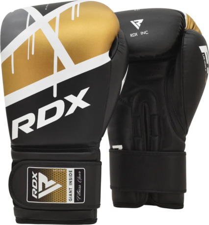 RDX Boxerské rukavice F7 Ego - čierna/zlatá