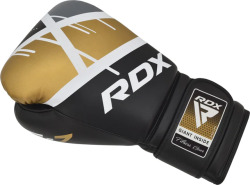 RDX Boxerské rukavice F7 Ego - čierna/zlatá